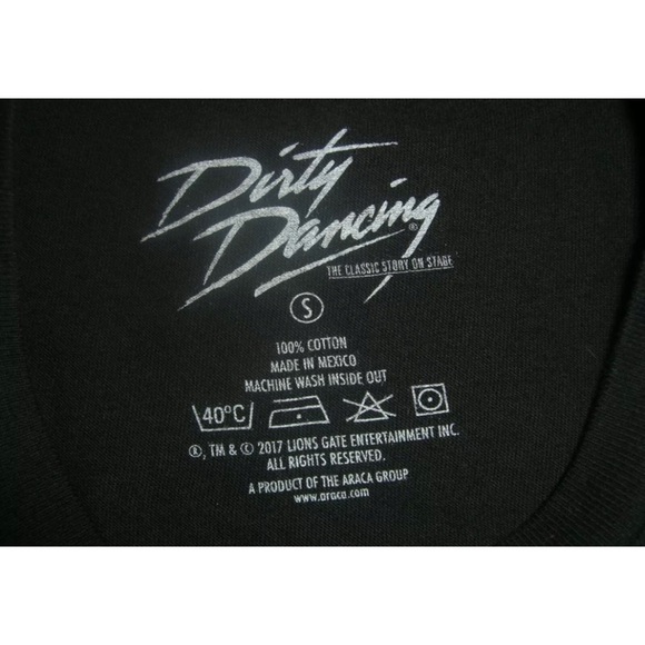 Dirty Dancing The Classic Story On Stage Black Silver Foil Musical Tee Shirt S - Picture 6 of 7